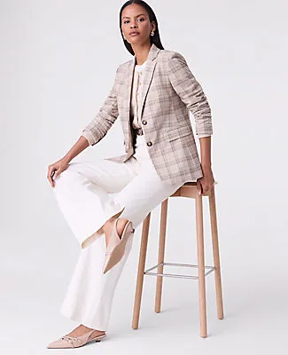 Ann Taylor The Greenwich Blazer in Plaid sold by Ann Taylor