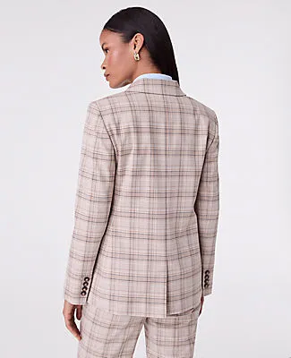 Ann Taylor The Greenwich Blazer in Plaid sold by Ann Taylor product image thumbnail 2