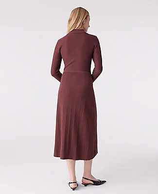 Ann Taylor Collared Sweater Midi Dress sold by Ann Taylor product image thumbnail 2