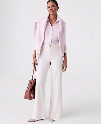 Ann Taylor The Petite Wide-Leg Jean sold by Ann Taylor product image thumbnail 4