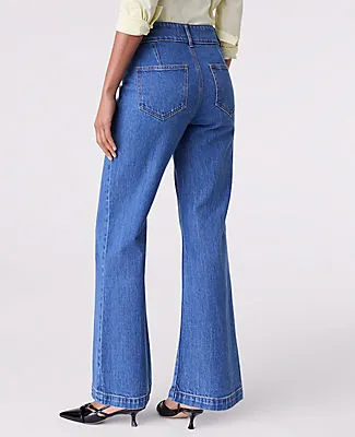 Ann Taylor The Petite Wide Leg Jean sold by Ann Taylor product image thumbnail 3