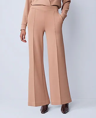 Ann Taylor Petite Weekend Collection Easy Wide Leg Pant in Scuba sold by Ann Taylor product image thumbnail 2