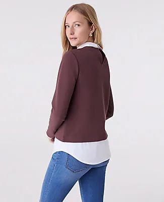 Ann Taylor Petite Layered Mixed Media Top sold by Ann Taylor product image thumbnail 2