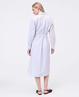 Ann Taylor Weekend Collection Striped Midi Shirtdress sold by Ann Taylor product image thumbnail 2