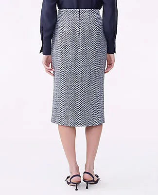 Ann Taylor Tweed Button Front Pencil Skirt sold by Ann Taylor product image thumbnail 3