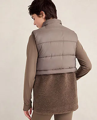 Ann Taylor Haven Well Within Sherpa Puffer Vest sold by Ann Taylor product image thumbnail 2