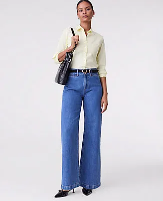 Ann Taylor The Petite Wide Leg Jean sold by Ann Taylor