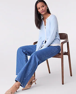 Ann Taylor Petite Contrast Trim Ann Cardigan sold by Ann Taylor product image thumbnail 3