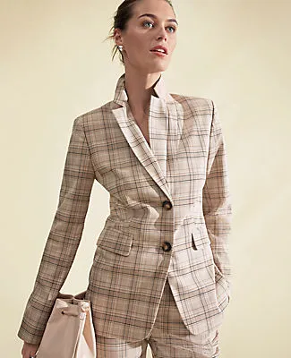Ann Taylor The Petite Greenwich Blazer in Plaid sold by Ann Taylor product image thumbnail 5
