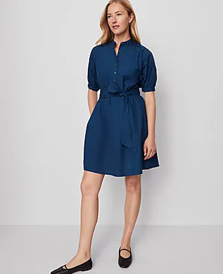 Ann Taylor Weekend Collection Stand Collar Belted Dress sold by Ann Taylor product image thumbnail 3