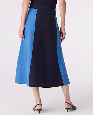 Ann Taylor Colorblock Sweater Skirt sold by Ann Taylor product image thumbnail 3