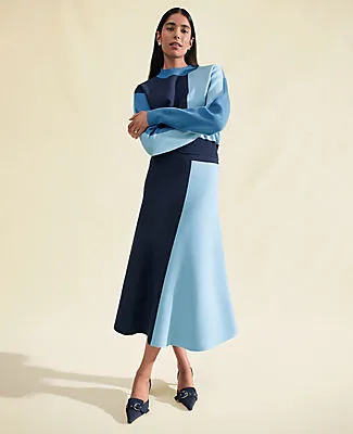 Ann Taylor Colorblock Sweater Skirt sold by Ann Taylor product image thumbnail 5