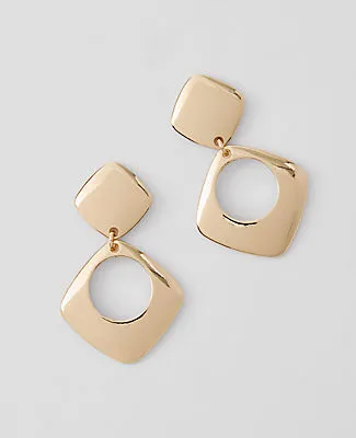 Ann Taylor Open Square Drop Earrings sold by Ann Taylor