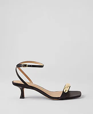 Ann Taylor Embellished Ankle Wrap Heeled Sandals sold by Ann Taylor