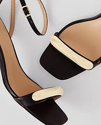 Ann Taylor Embellished Ankle Wrap Heeled Sandals sold by Ann Taylor product image thumbnail 2