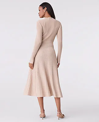 Ann Taylor Petite Ribbed Mock Neck Sweater Dress sold by Ann Taylor product image thumbnail 2