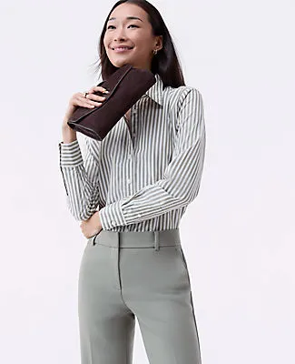 Ann Taylor Striped Relaxed Perfect Shirt sold by Ann Taylor