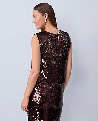 Ann Taylor Studio Collection Sequin Trimmed Shell Top sold by Ann Taylor product image thumbnail 2