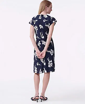Ann Taylor Floral Twist Midi Dress sold by Ann Taylor product image thumbnail 2
