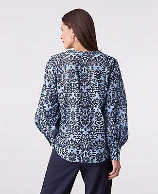 Ann Taylor Petite Embroidered Floral Blouse sold by Ann Taylor product image thumbnail 2