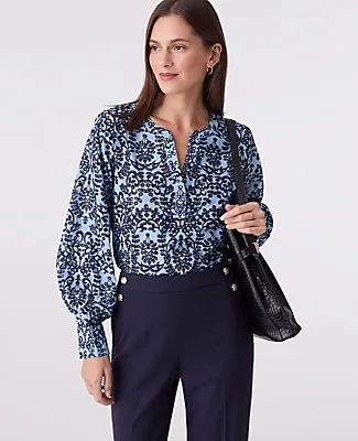 Ann Taylor Petite Embroidered Floral Blouse sold by Ann Taylor product image thumbnail 3