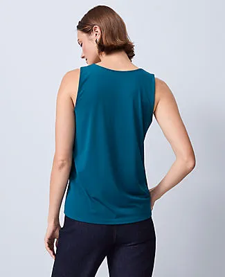 Ann Taylor Mixed Media Tank Top sold by Ann Taylor product image thumbnail 2