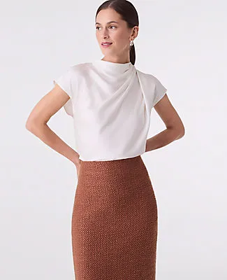 Ann Taylor Cowl Neck Popover Top sold by Ann Taylor product image thumbnail 3