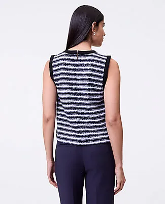 Ann Taylor Striped Tweed Trim Top sold by Ann Taylor product image thumbnail 2