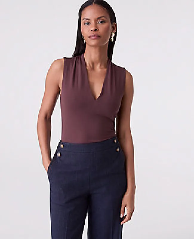 Ann Taylor Sleeveless V-Neck Top sold by Ann Taylor