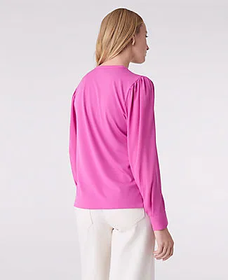 Ann Taylor Mixed Media Pintuck Top sold by Ann Taylor product image thumbnail 2