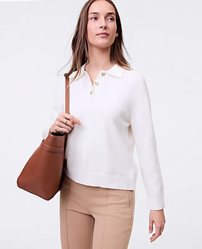 Ann Taylor Weekend Collection Henley Sweater sold by Ann Taylor