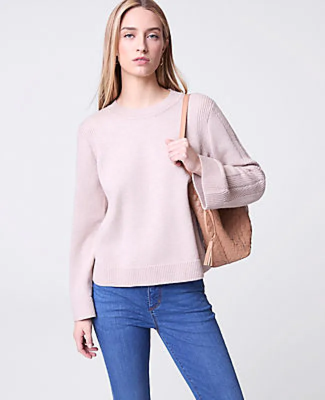 Ann Taylor Weekend Collection Contrast Stitch Sweater made by Ann Taylor