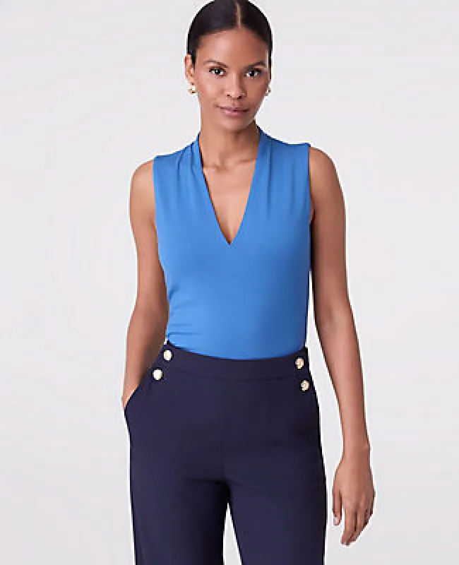 Ann Taylor Sleeveless V-Neck Top sold by Ann Taylor