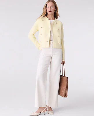 Ann Taylor Petite Double Breasted Sweater Jacket sold by Ann Taylor product image thumbnail 3
