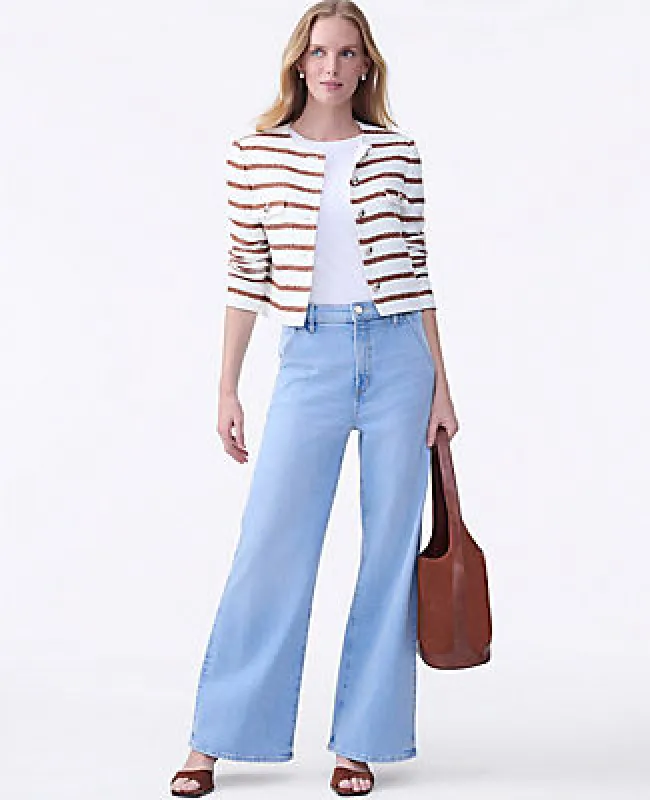 Ann Taylor Weekend Collection Denim Trouser sold by Ann Taylor