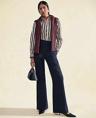 Ann Taylor The Everyday Sailor Wide-Leg Pant in Denim sold by Ann Taylor product image thumbnail 5