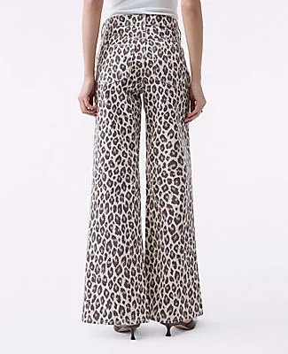 Ann Taylor The Wide-Leg Jean in Animal Print sold by Ann Taylor product image thumbnail 3