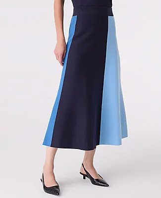 Ann Taylor Petite Colorblock Sweater Skirt sold by Ann Taylor product image thumbnail 2