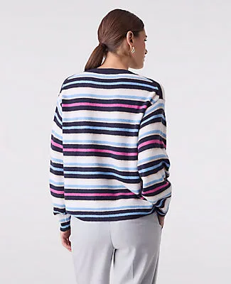 Ann Taylor Petite Striped Crew Neck Sweater sold by Ann Taylor product image thumbnail 2