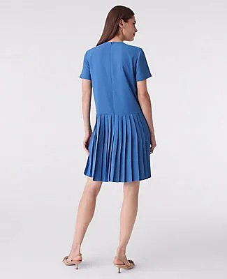 Ann Taylor Pleated Shift Dress sold by Ann Taylor product image thumbnail 2