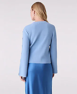 Ann Taylor Petite Button Ribbed Sweater sold by Ann Taylor product image thumbnail 2