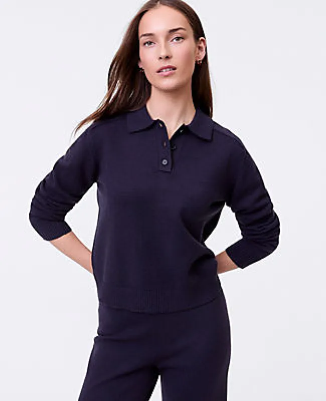 Ann Taylor Weekend Collection Henley Sweater sold by Ann Taylor