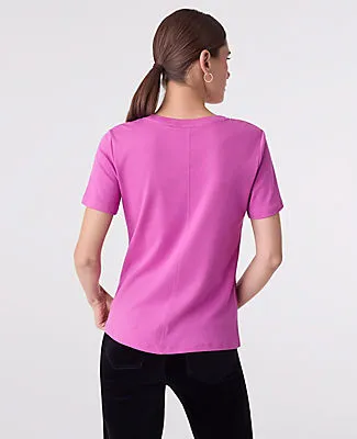 Ann Taylor Petite Crew Neck Tee sold by Ann Taylor product image thumbnail 2