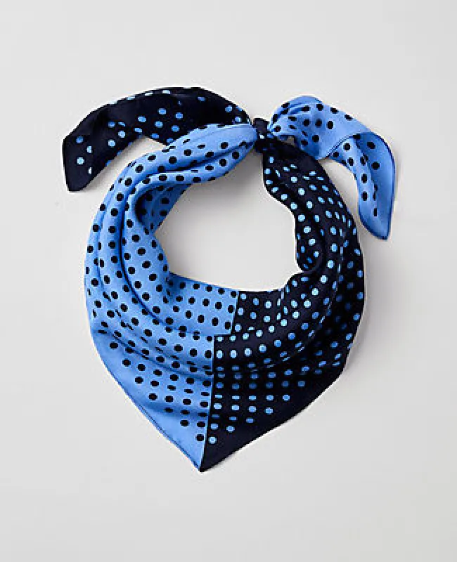 Ann Taylor Dotted Silk Scarf sold by Ann Taylor