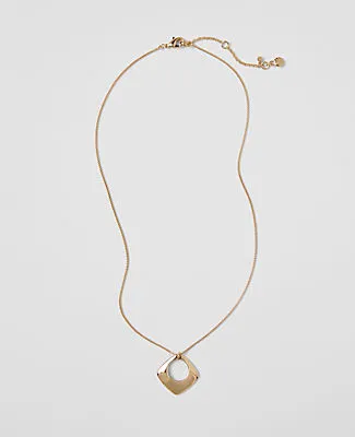 Ann Taylor Open Square Pendant Necklace sold by Ann Taylor