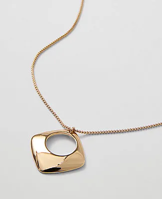 Ann Taylor Open Square Pendant Necklace sold by Ann Taylor product image thumbnail 2