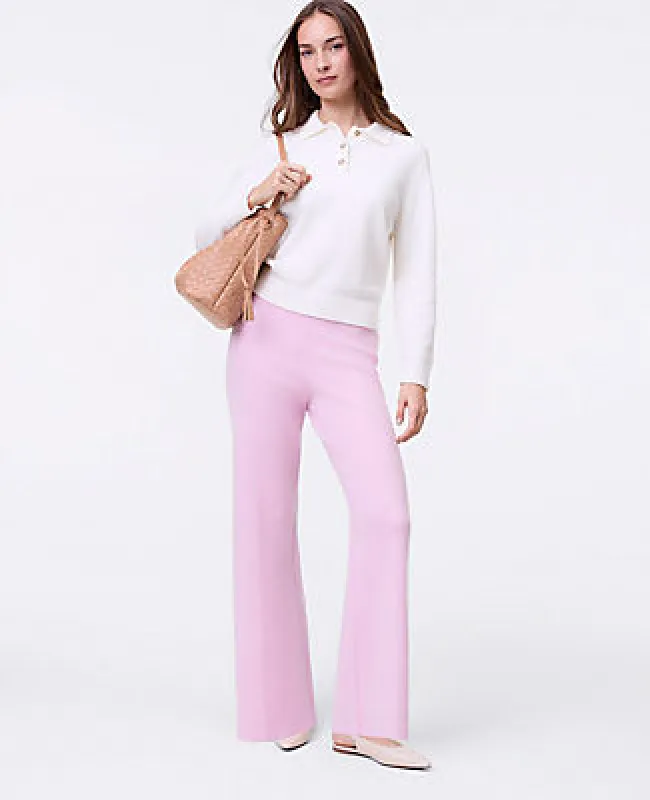 Ann Taylor Weekend Collection Pull-On Wide-Leg Sweater Pant made by Ann Taylor
