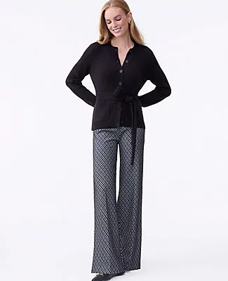 Ann Taylor The Side Zip Wide-Leg Pant in Plaid sold by Ann Taylor product image thumbnail 4