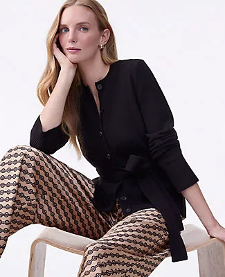 Ann Taylor Belted Crew Neck Cardigan sold by Ann Taylor product image thumbnail 3