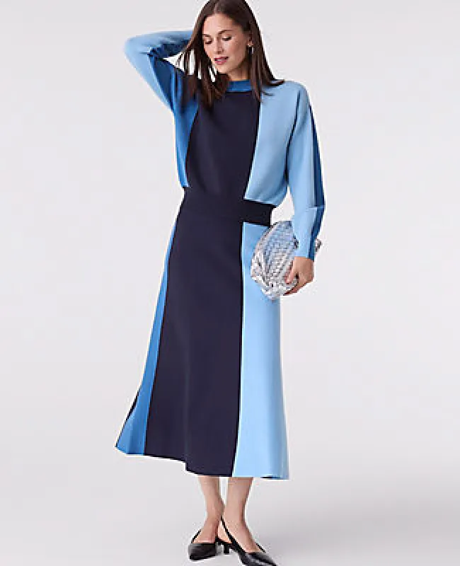 Ann Taylor Colorblock Sweater Skirt sold by Ann Taylor